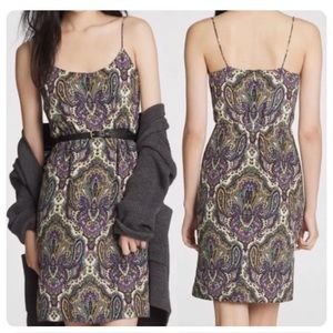 J Crew silk paisley dress